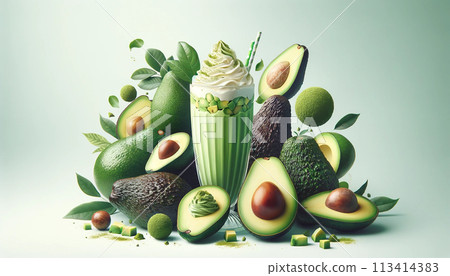 Very delicious fruit avocado Avocado juice Avocado orchard Avocado party Commercial avocado pictures Avocado dessert dinner Avocado production season 113414383