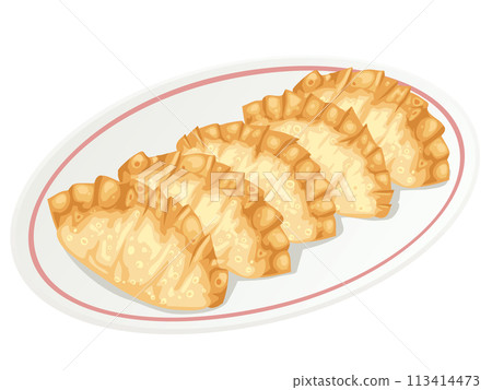 fried gyoza	 113414473