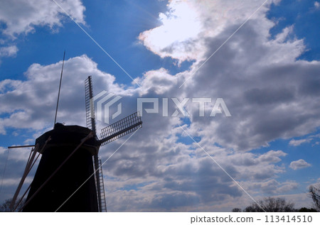 風車的剪影 風車的剪影 113414510