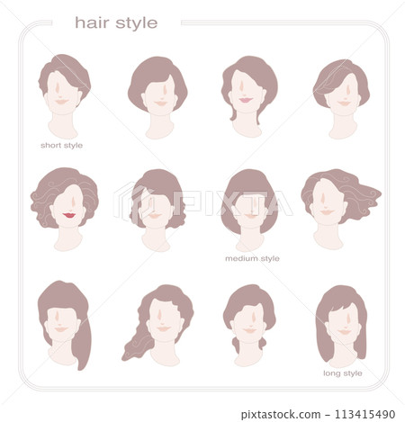 Hairstyles for madams, hair catalogue, short styles, medium styles, long hair Hairstyles for madams, hair catalogue, short styles, medium styles, long hair 113415490