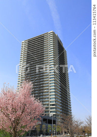 "City Tower Kanamachi" as seen from Katsushika Niijuku Mirai Park 113415764