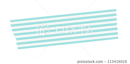 Cut light blue and white striped border masking tape - a simple and stylish decoration material Cut light blue and white striped border masking tape - a simple and stylish decoration material 113416028