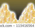 Money coin gold coin pile of gold coins large sum 113416564