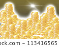 Money coin gold coin pile of gold coins large sum 113416565