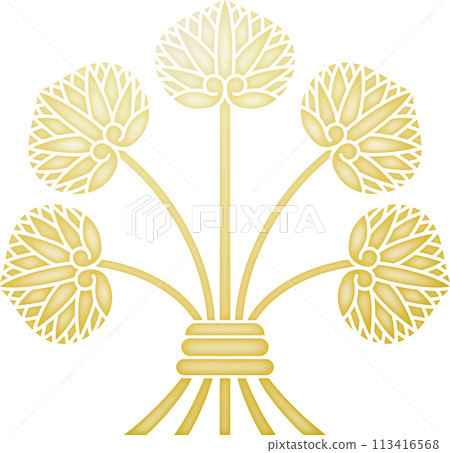 Family crest Honda Tsune Aoi [Gold] 113416568