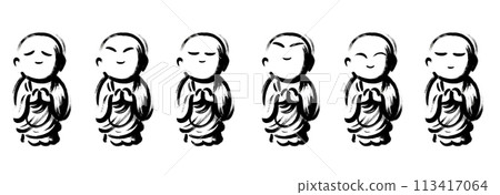 六地藏的毛筆畫 113417064