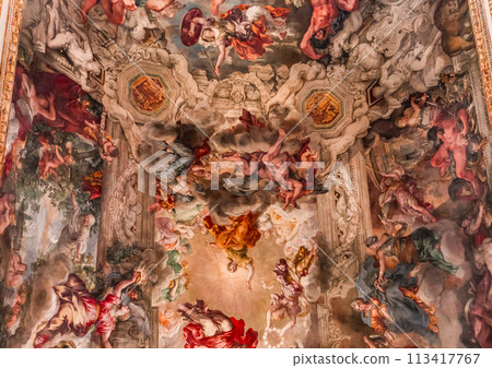 Ceiling fresco in Palazzo Barberini, Rome, Italy Ceiling fresco in Palazzo Barberini, Rome, Italy 113417767