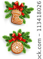 gingerbread, christmas, decoration 113418026