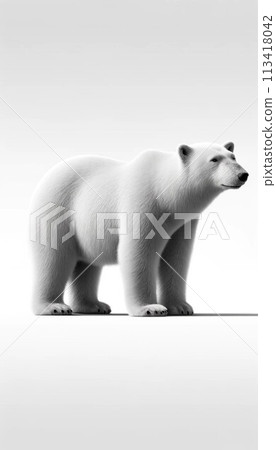 Polar bear looking sideways 113418042