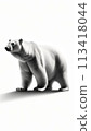 Polar bear looking sideways 113418044