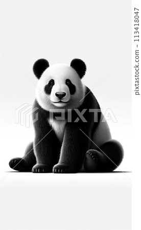Panda looking this way 113418047