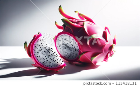 Very delicious dragon fruit, dragon fruit juice, dragon fruit orchard, dragon fruit party, commercial dragon fruit pictures, dragon fruit dessert feast, dragon fruit production season 113418131