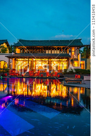 View of Natai beach resort in Khao Lak, Phang Nga, Thailand 113418458