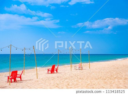 View of Natai beach in Khao Lak, Phang Nga, Thailand 113418525