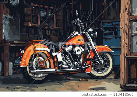 American type cruiser bike 113418565