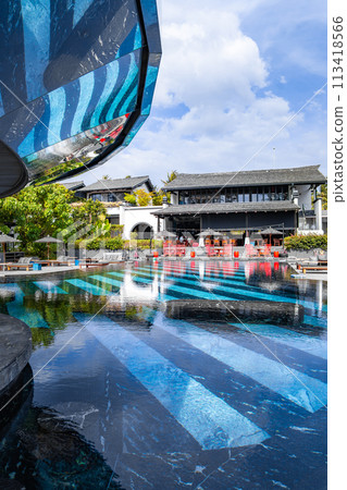 View of Natai beach resort in Khao Lak, Phang Nga, Thailand 113418566