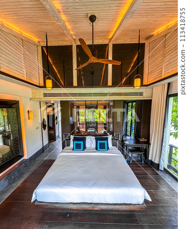 View of Natai beach resort in Khao Lak, Phang Nga, Thailand 113418755