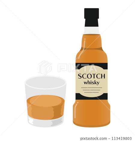 蘇格蘭威士忌插畫 113419803