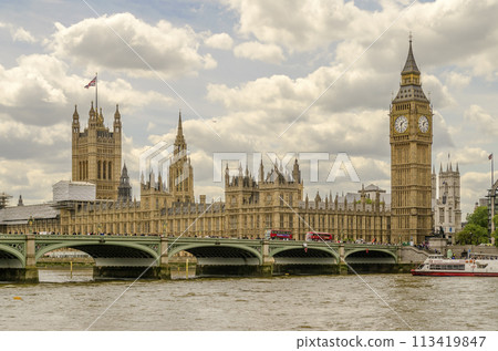 Palace of Westminster, Houses of Parliament, London, UK 113419847