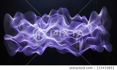 Data waves representing the futuristic big data networking and technology. Data waves representing the futuristic big data networking and technology. 113419881