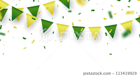 party flag background for celebration vector illustration 113419929
