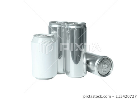 PNG,shiny tin cans for drinks, isolated on white background PNG,shiny tin cans for drinks, isolated on white background 113420727