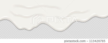Yogurt, milk or cream surface creamy liquid melt splash flowing background. 113420785
