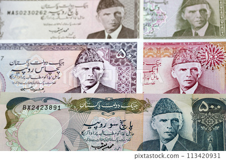 Old Pakistani rupee a business background Old Pakistani rupee a business background 113420931
