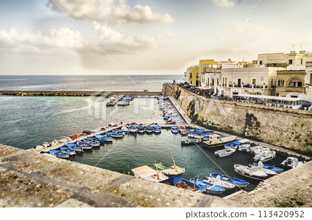 Scenic view of Gallipoli, Salento, Italy Scenic view of Gallipoli, Salento, Italy 113420952