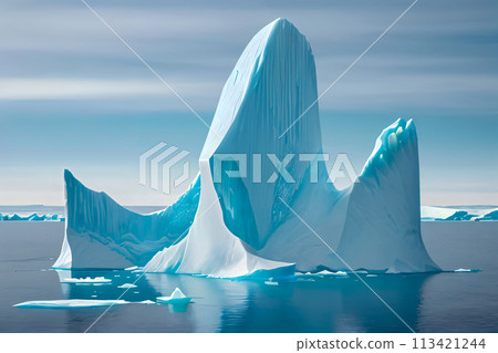 icebergs in the ocean icebergs in the ocean 113421244