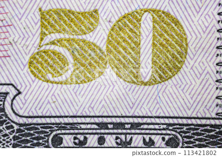50 dollars close up 50 dollars close up 113421802