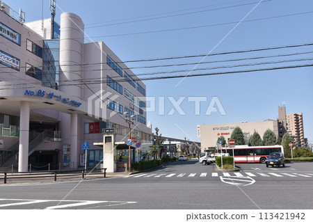 Scenery in front of Akaike Station, Nisshin City Scenery in front of Akaike Station, Nisshin City 113421942
