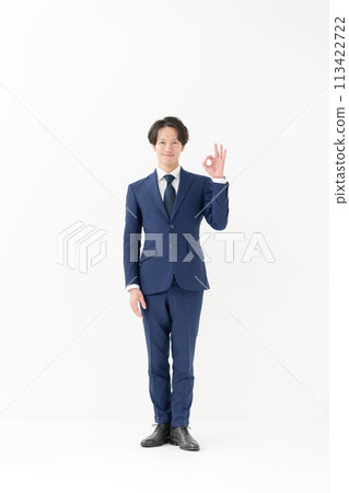 Business man full body OK 113422722
