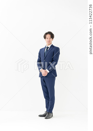 Business man, full body, standing Business man, full body, standing 113422736