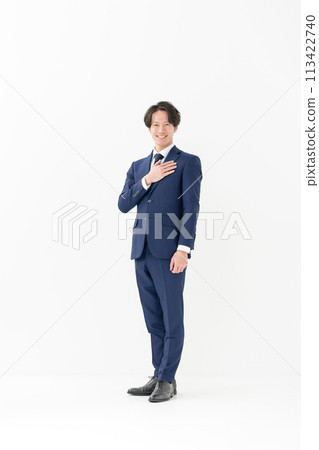 Business man, full body, standing 113422740