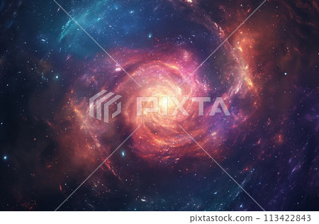 Galactic spiral nebula 113422843