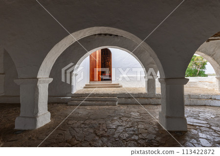 Stark white arches of Puig de Missa showcase Mediterranean architecture Stark white arches of Puig de Missa showcase Mediterranean architecture 113422872