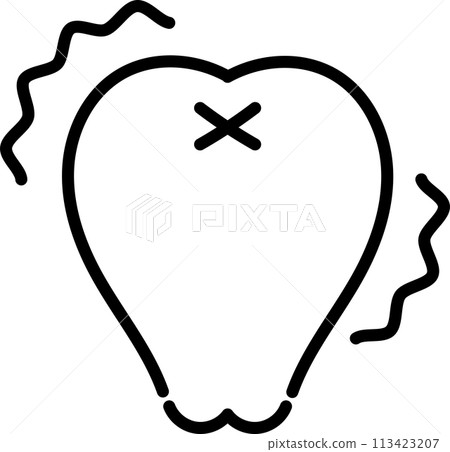 代表敏感性的牙齒圖標 代表敏感性的牙齒圖標 113423207