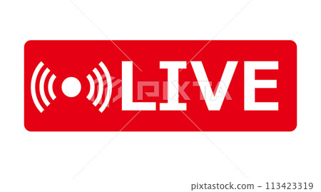 Live broadcast distribution icon Live broadcast distribution icon 113423319