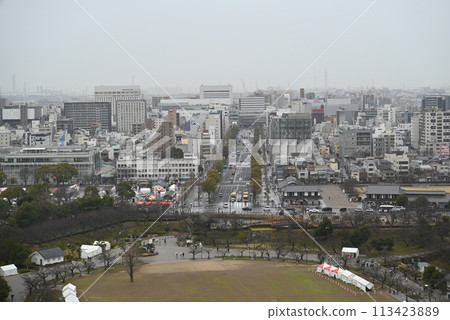 [Hyogo Prefecture] Himeji city as seen from Himeji Castle 113423889