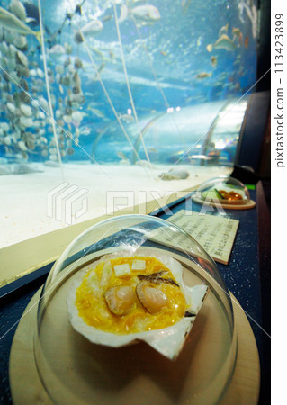 Miso shellfish grilled at the aquarium (Aomori Prefecture) Miso shellfish grilled at the aquarium (Aomori Prefecture) 113423899