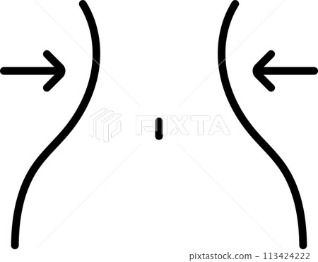 健美腹部圖標 健美腹部圖標 113424222