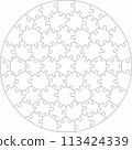 Round puzzle files for laser cutting, file for plotter cutting, xtool files, silhouette cameo files 113424339