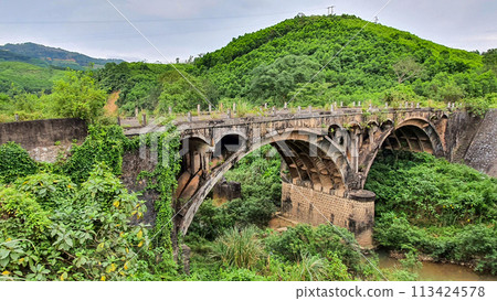 Dau Mau Bridge On Ho Chi Minh Trail In Quang Tri Province, Vietnam. Dau Mau Bridge On Ho Chi Minh Trail In Quang Tri Province, Vietnam. 113424578