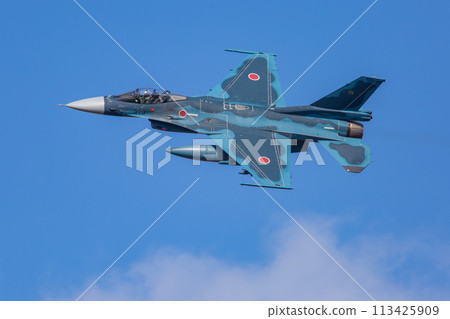 fighter plane flying in the sky 113425909