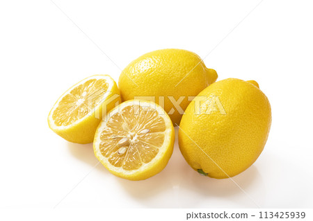 White background lemon 113425939