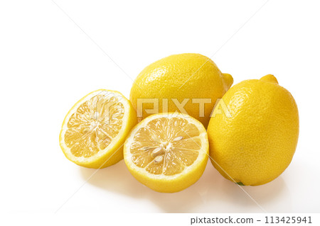 White background lemon 113425941