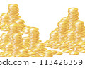 Money coin gold coin pile of gold coins large sum 113426359