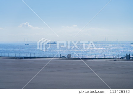 Airport, airplane, Haneda Airport, engine, morning, bright, control tower, terminal, runway D 113426583