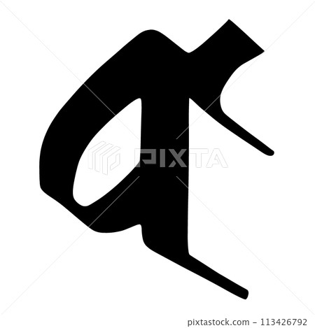 Sanskrit letter da Sanskrit letter da 113426792